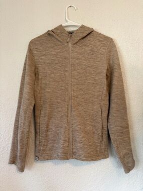 Paka Light Brown Zip Hoodie Jacket